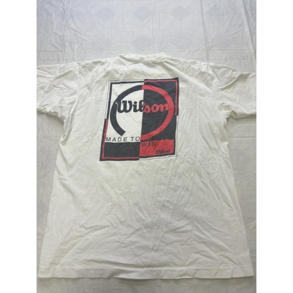 Vintage Wilson Athletic Short Sleeve Crew Neck Shirt Men's Large Single‎ Stitch